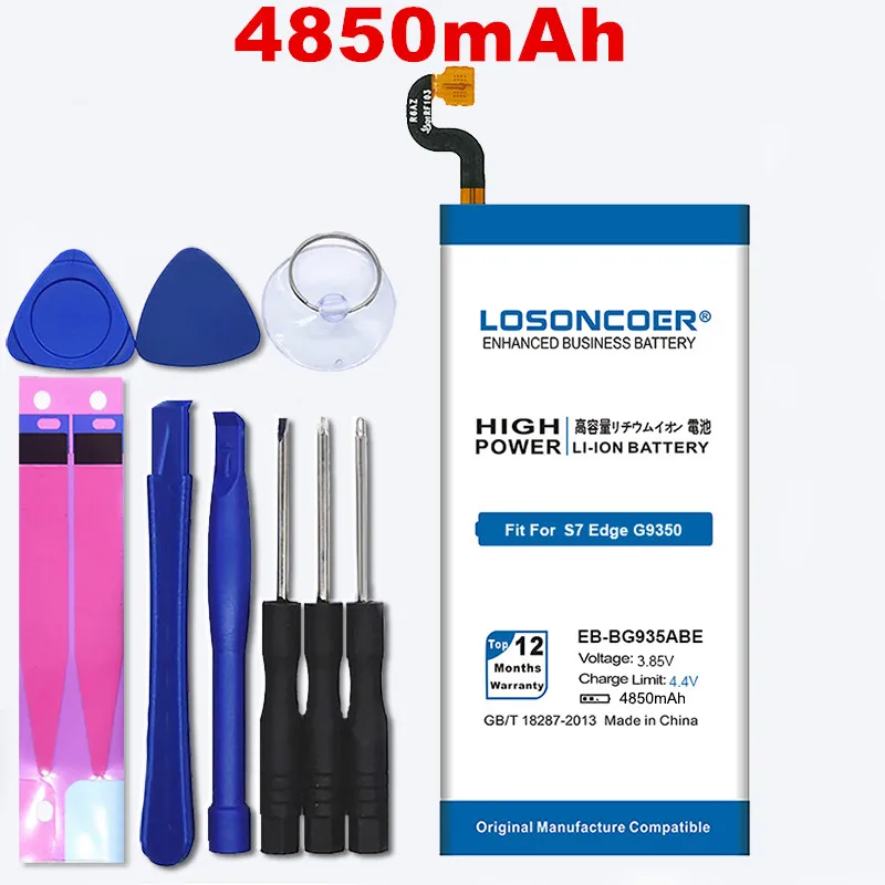 100% оригинальная фотовспышка для Samsung Galaxy S7 Edge Battery G935F G9350 G935 G935FD G935P G935W8 G935A G935V/T