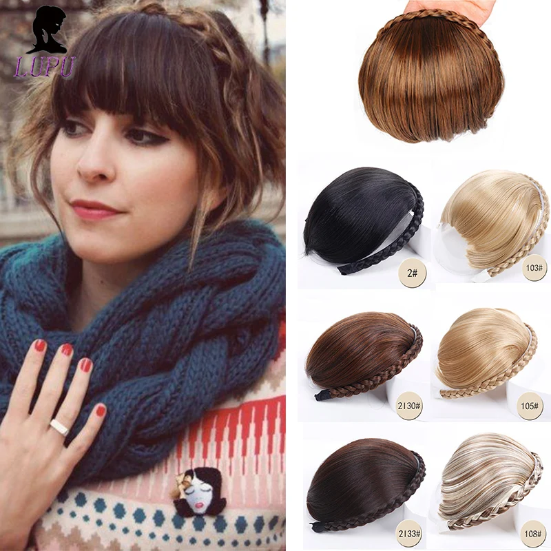 Накладные пряди из синтетических волос LUPU термостойкие накладные натуральных на