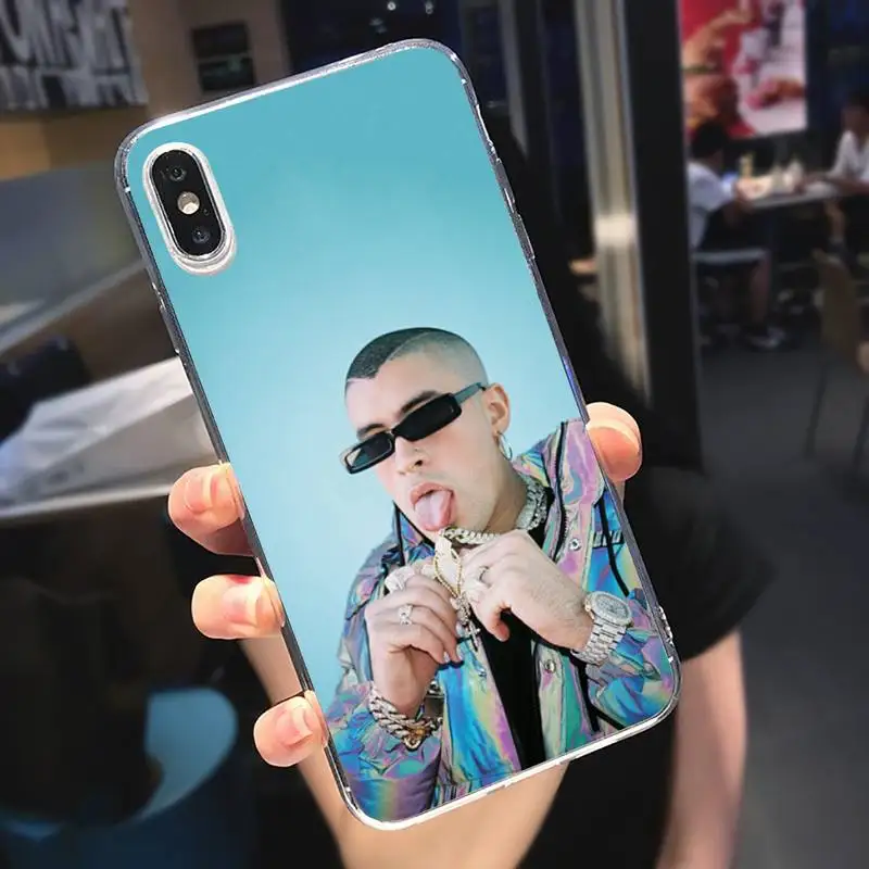 

Puerto Rico Bad Bunny singer Phone Case Transparent soft For iphone 5 5s 5c se 6 6s 7 8 11 12 plus mini x xs xr pro max