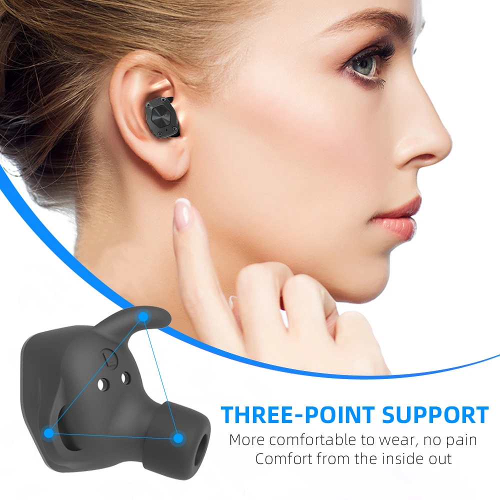 KAYINUO шумоподавление bluetooth наушники водонепроницаемые беспроводные наушники 9D стерео bluetooth гарнитура с микрофоном для спорта