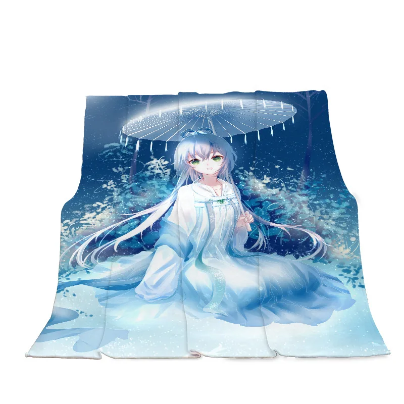 

Soft Plush Throw Blanket Bath Towel Novelty 3D Print Anime Flannel Blanket Winter Warm Portable Travel Airplane Nap Blanket