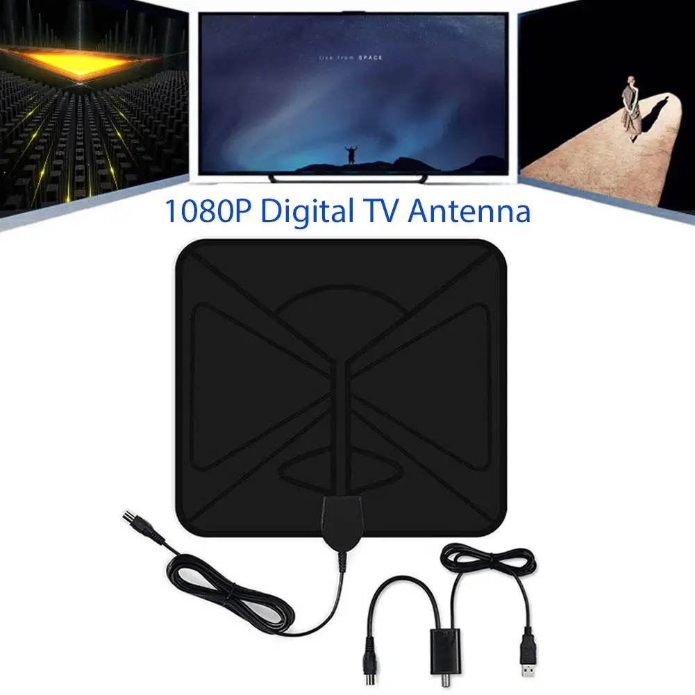 НЛО 1080 миля 4K 1080P Цифровая ТВ антенна для DVB T HD Freeview телевизионная Антенна