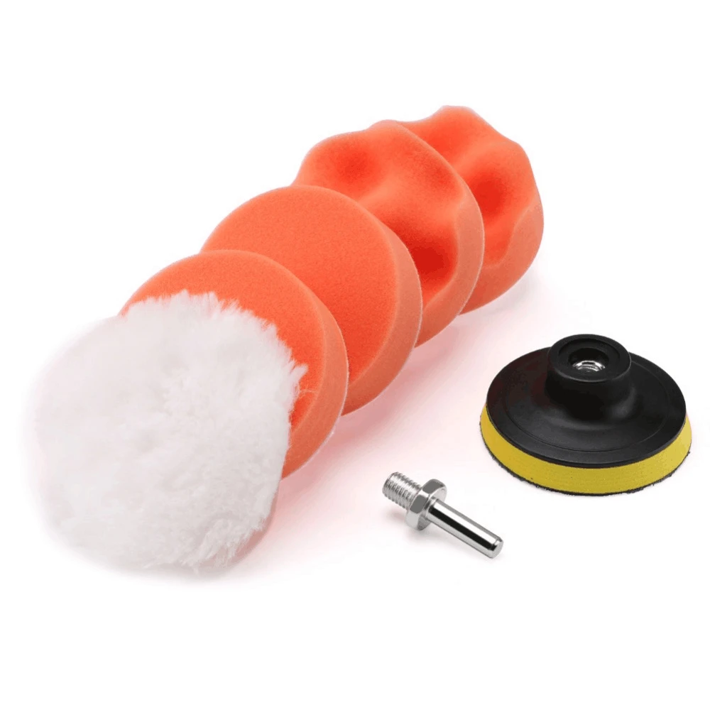 

6Pcs 3 inch Buffing Pad Set Polishing pad Kit for Car Care Power Tools accessories