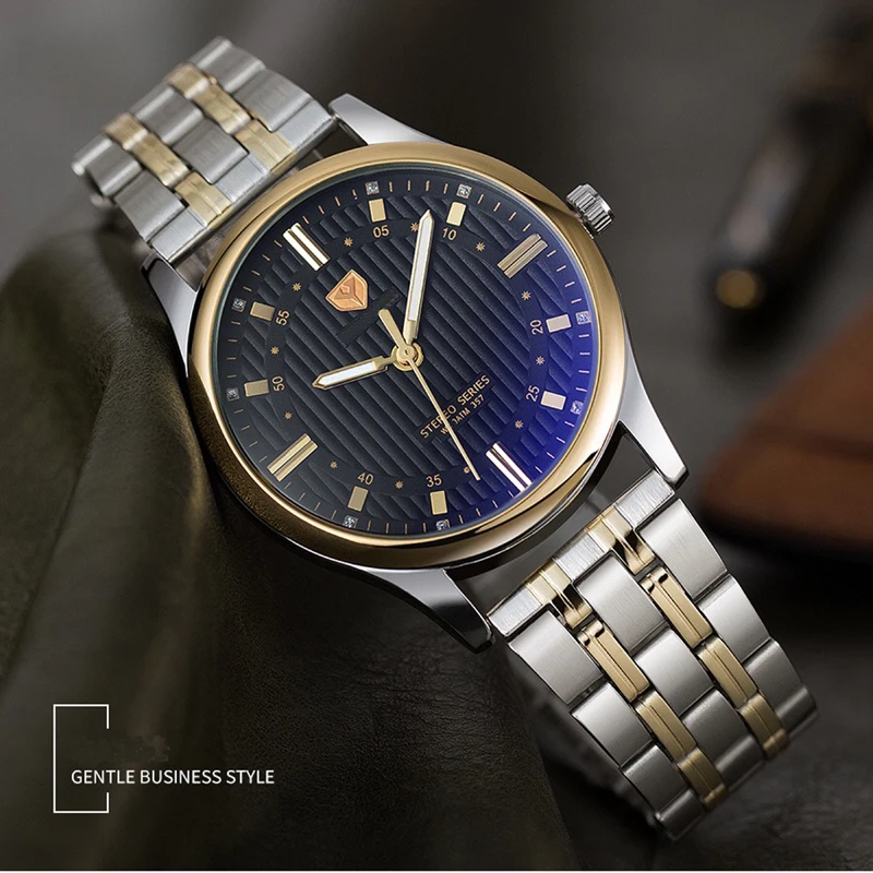 

Luxury Men Gifts Set Fashion Men Stainless Steel Watch Top Quality Belt Folding wallet Men's Rosary Bracelet For Father's Men