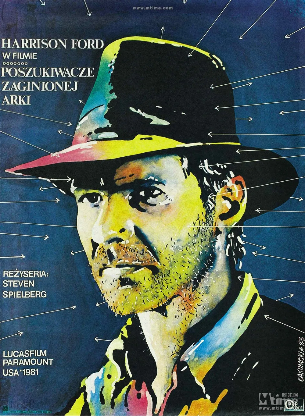 Картина из фильма 1981 Raiders of THE Lost Ark Silk постер декоративная стена живопись 24x36