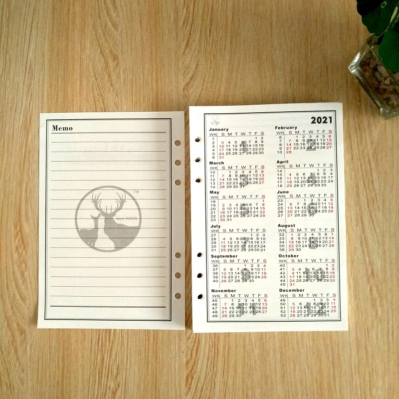 2020 планировщик А6 кошелек padfolio notebook золотая молния ежедневник прозрачная ручка