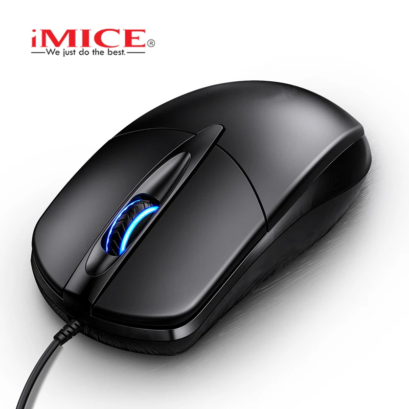 Original iMICE Luminous USB Wired Mouse RGB Colorful 1000 DPI Business Mouse PC Computer Office Gaming Mouse for PC Laptop