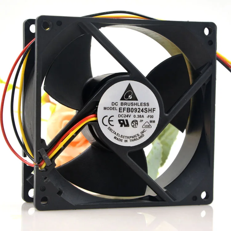 

Охлаждающий вентилятор Delta EFB0924SHF 9032, 9 см, 24 В, 0,38 А