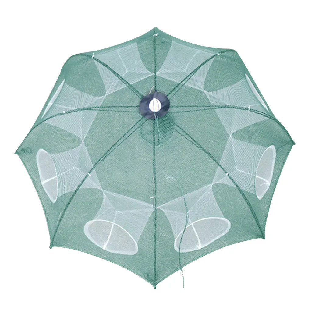 Усиленная Автоматическая рыболовная сеть с 4 20 отверстиями клетка для креветок