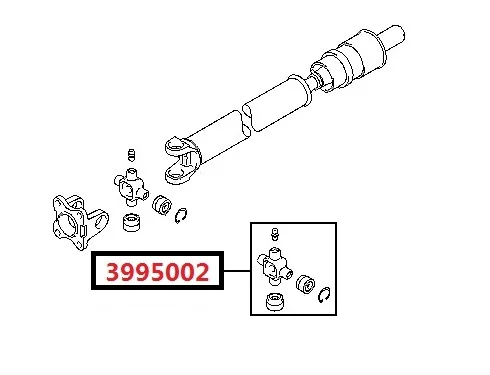 Propshaft для CHRYSLER импорт MITSUBISHI CHARIOT/SPACE WAGON GRANDIS DELICA EXPO U-JOINT | Автомобили и мотоциклы