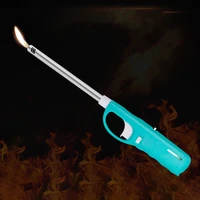 adjustable usb electric lighter long retractable kitchen bbq candle ignition gun windproof rechargeable plasma arc lighter