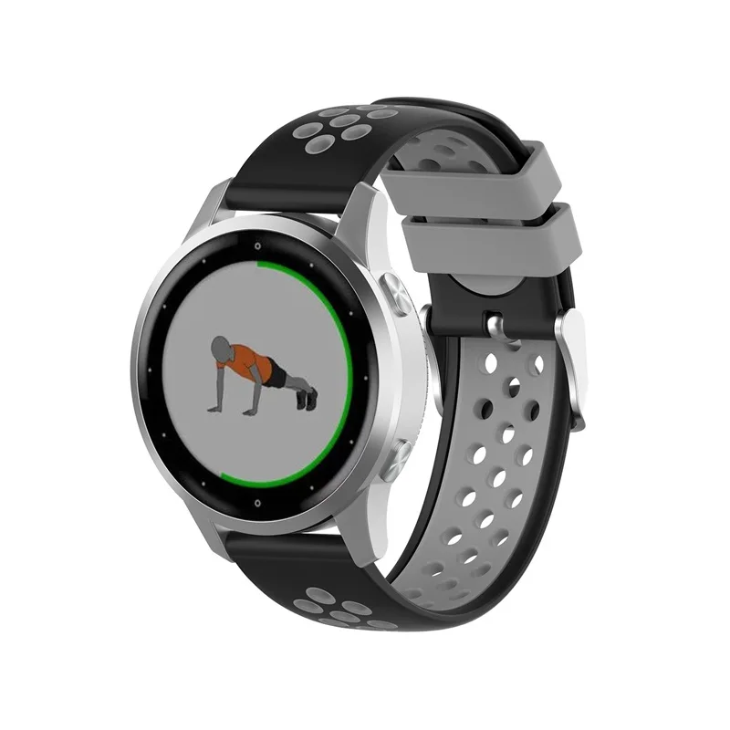 18 мм спортивный мягкий силиконовый ремешок для Garmin Vivoactive4S Смарт-часы для Vivoactive 4S сменный Браслет аксессуары