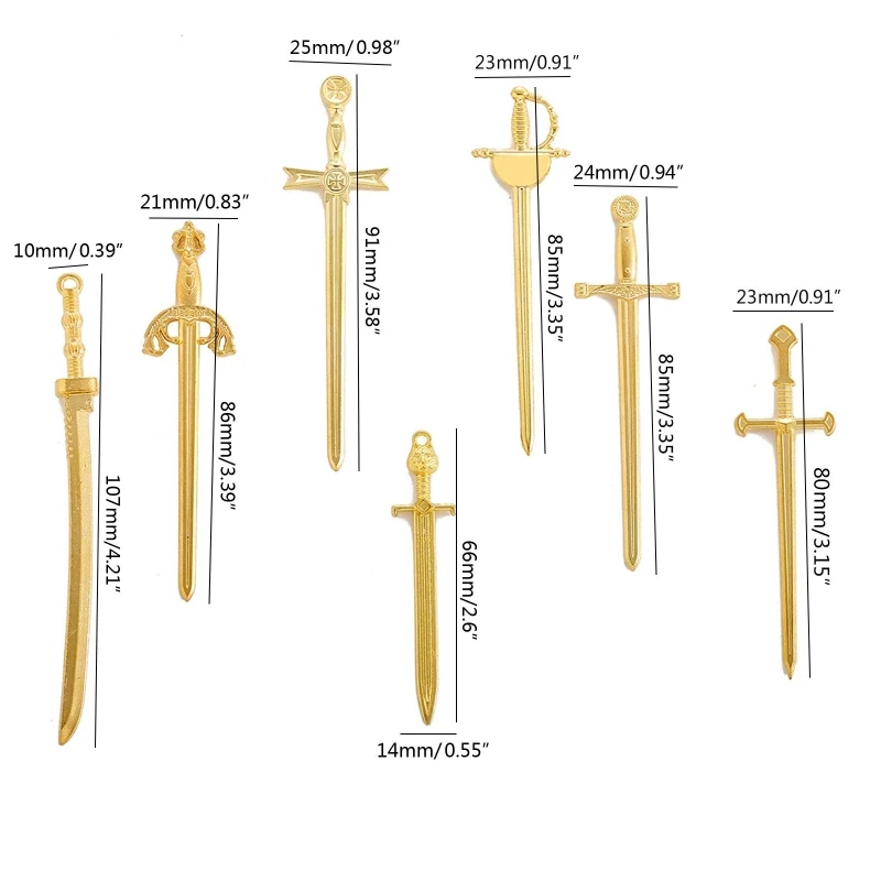 7 шт./набор искусственный меч рыцаря | Украшения и аксессуары