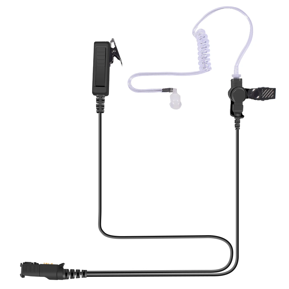 RISENKE Earpiece for Motorola XPR3000 XPR3300 XPR3300e XPR3500 XPR3500e Radio Walkie Talkie Accessories Headset with Mic PTT