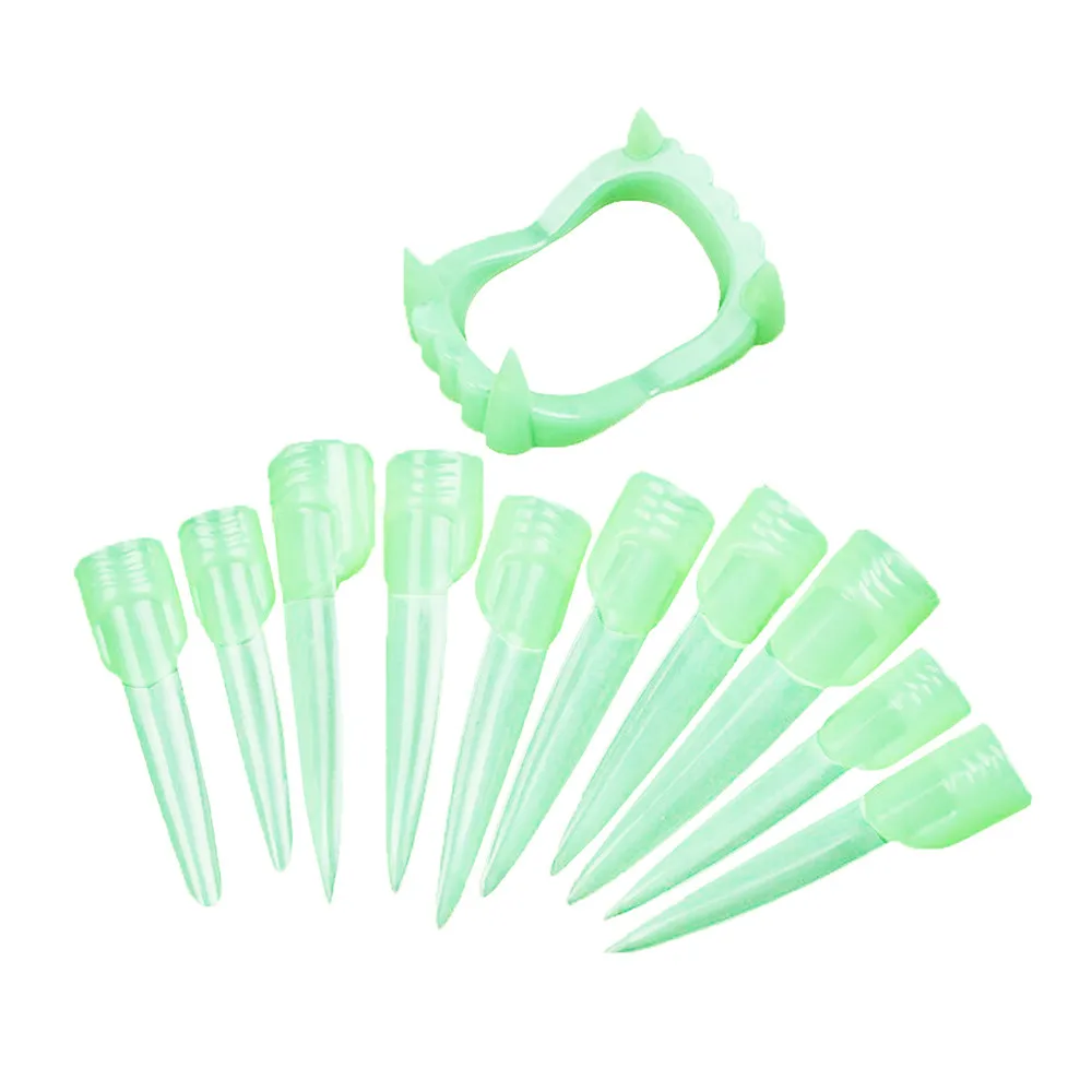 Новая игрушка вампир поддельные зубы для Хэллоуина вечерние светится в темноте