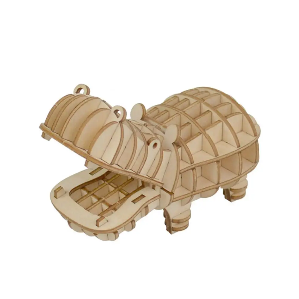 3D Пазлы Морская лошадь Акула модель животного деревянное художественное ремесло