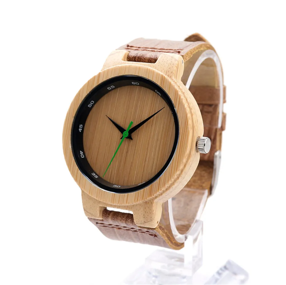 BOBOBIRD Wood Watch Promotion Sale Leather Strap Men Women Wristwatches Birthday Present Christmas Gift in Box reloj hombre