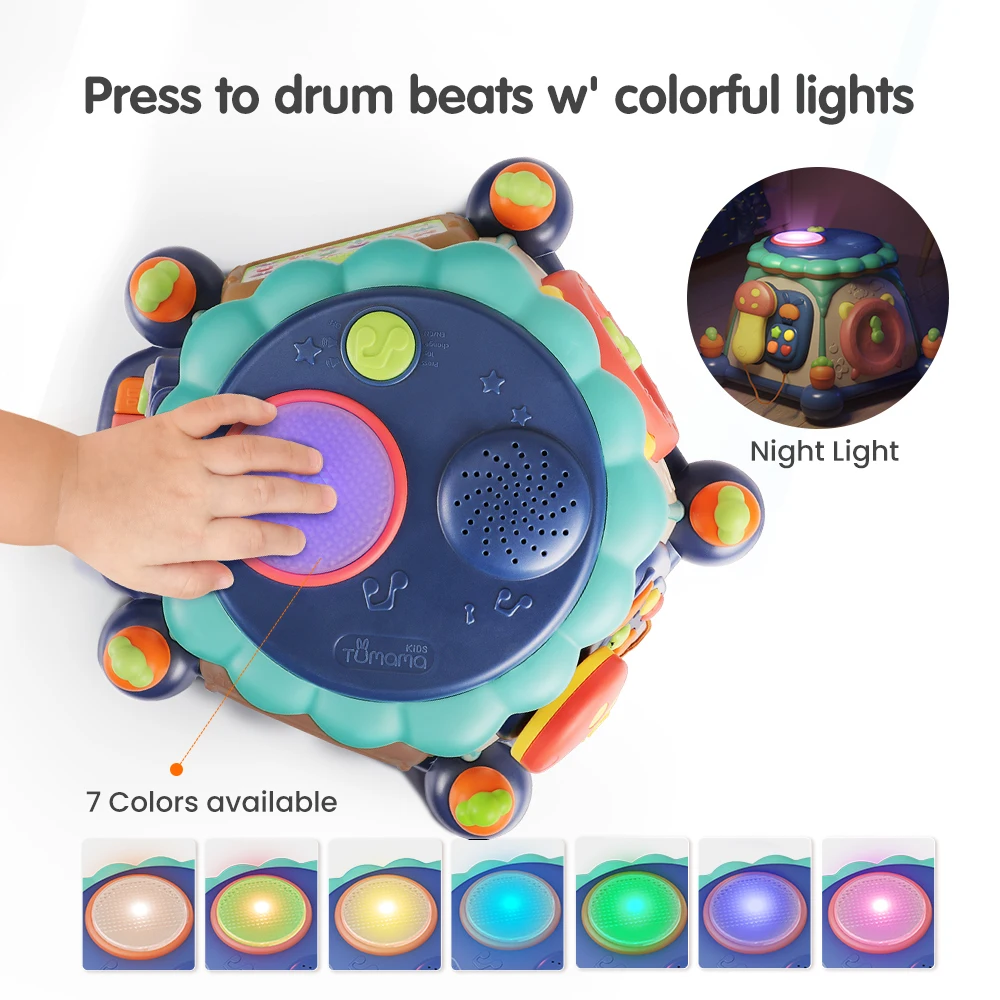 Tumama Многофункциональные Музыкальные игрушки 6 в 1 детский игровой кубик
