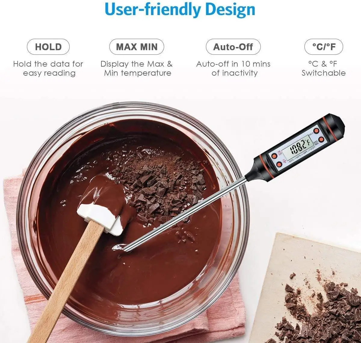 Цифровой Кухонный Термометр с аккумулятором Термометры измерители | Дом и сад