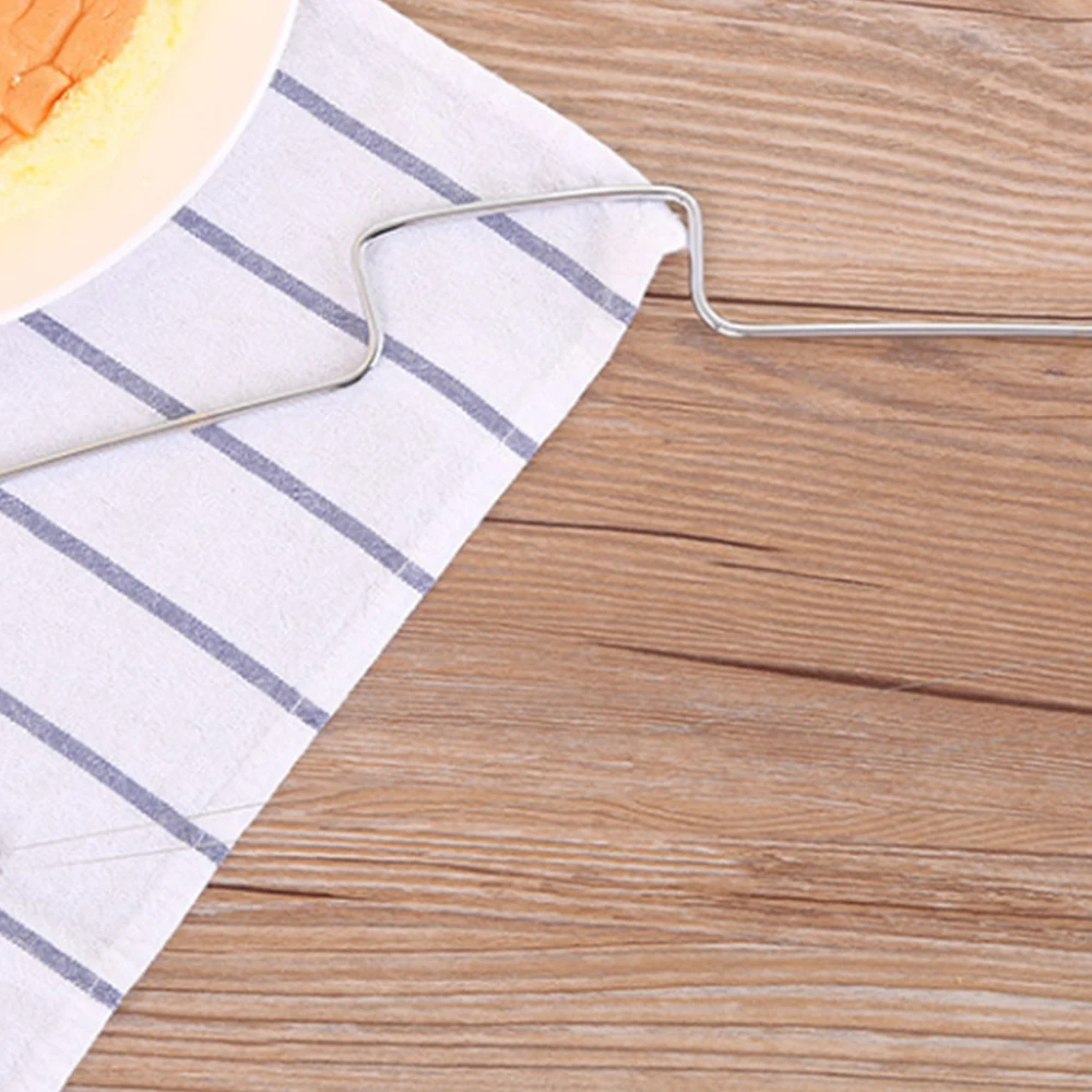 Регулируемый 2-проводной двухслойный резак для торта из нержавеющей стали