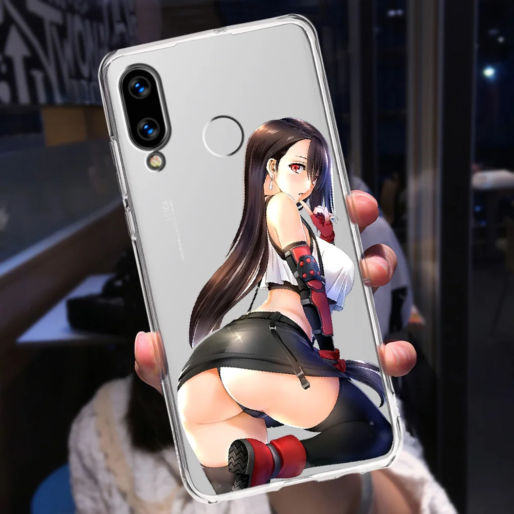 Sexy ass Hot anime girl Phone Case Transparent For Huawei Honor 6 7 8 9 10 10i 20 A C X Lite Pro Play transparent luxury | Мобильные