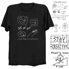 Футболка мужская с забавным принтом, повседневная тенниска из хлопка с принтом физики и силы электроэнергии, научные Топы