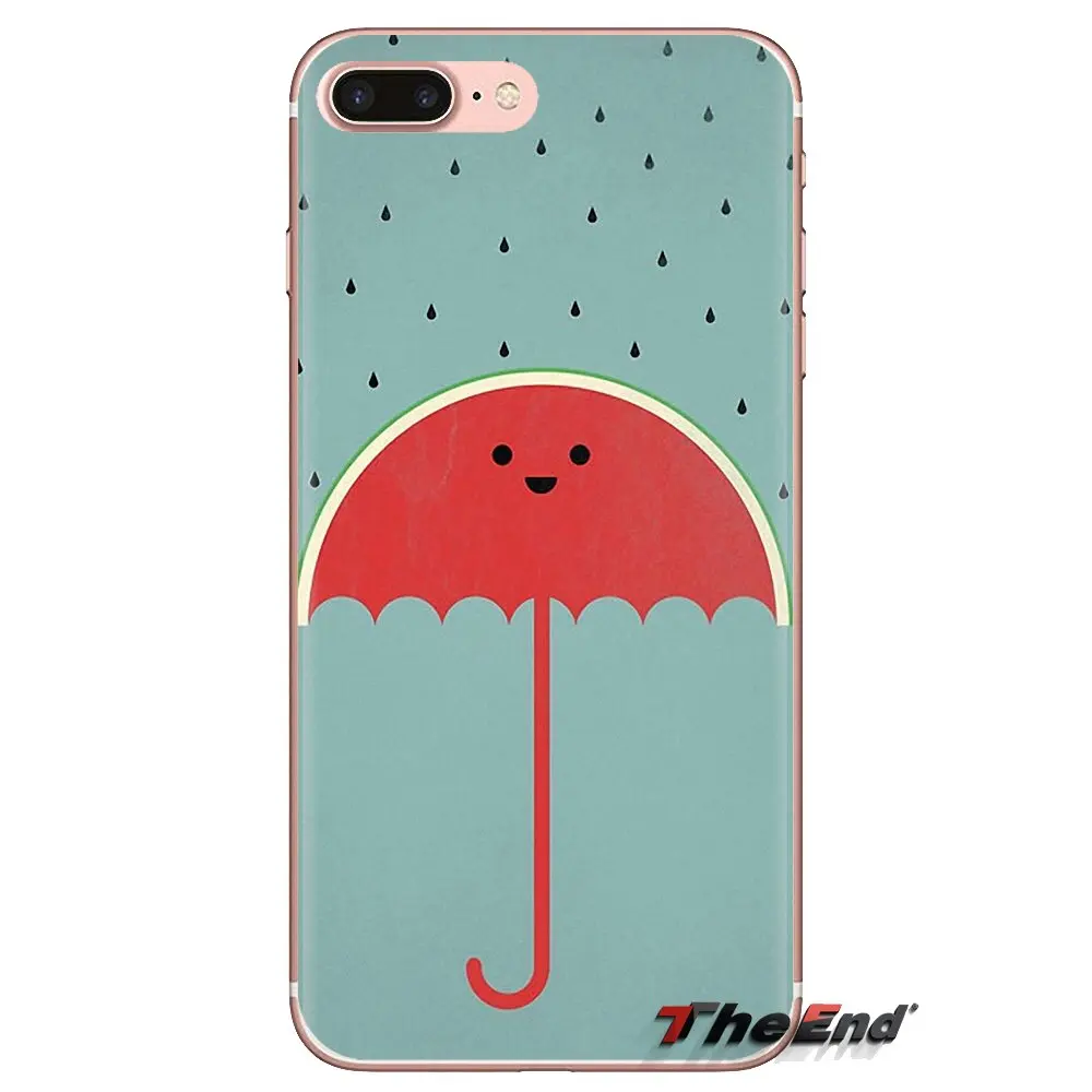 Прозрачный ТПУ чехол для samsung Galaxy S3 S4 S5 Mini S6 S7 Edge S8 S9 S10 Plus Note 3 4 5 8 9 арбуз фрукты