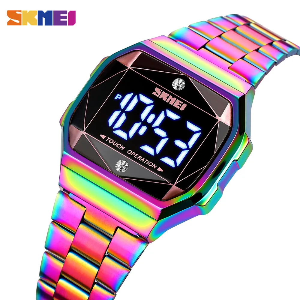 

SKMEI Fashion LED Touch Screen Display Digital Women Watches Casual Waterproof Ladies Wristwatch Clock Relogio Feminino 1797