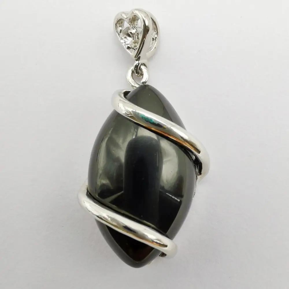 Подвеска с черным искусственным бисером подвеска в виде лошадиного глаза