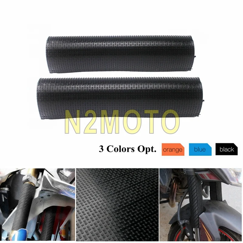 

2 предмета Черная передняя вилка протектор амортизатор гвардии Обёрточная Бумага Обложка для Honda CRF YZF KLX Suzuki DRZ Dirt Pit Bike мотоцикл