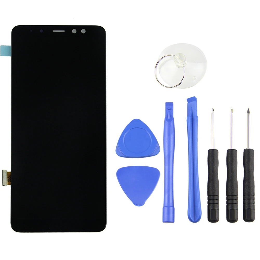 100% тестирование оригинальный ЖК дисплей для Samsung Galaxy A8 плюс 2018 A730 A730F SM с сенсорным