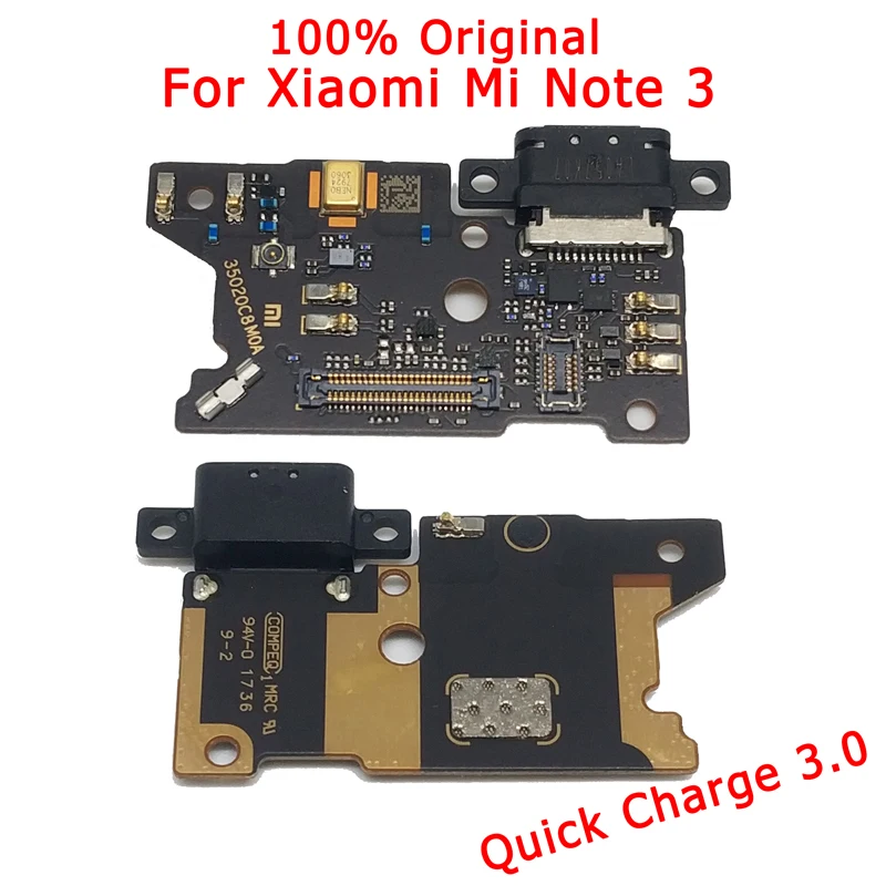 Оригинальные запасные части для Xiaomi mi Note 3 зарядный порт USB разъем PCB Dork разъем гибкий кабель для mi Note3 Pro плата зарядки