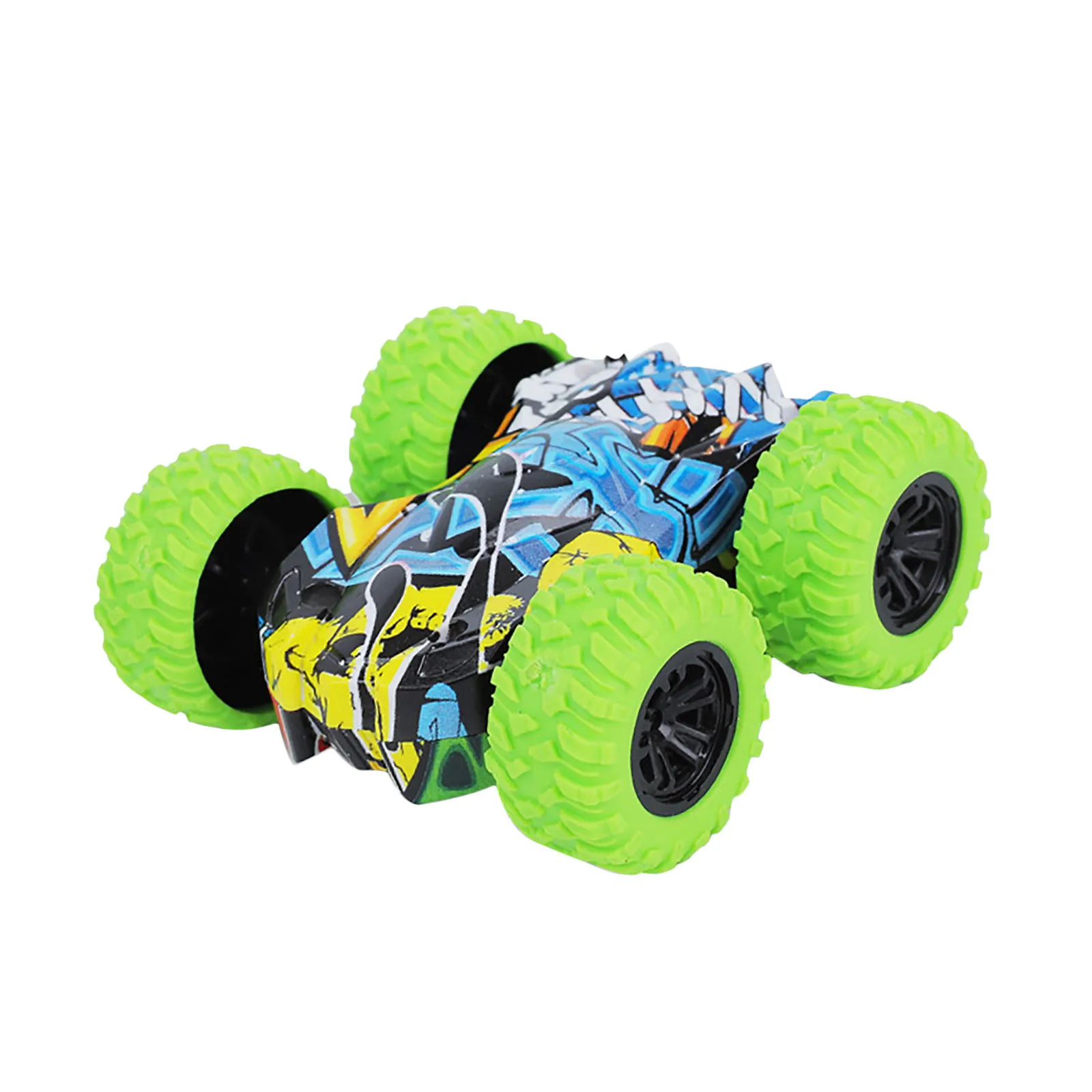 

Kids Car Toys Truck Inertia-double Side Stunt Graffiti Car Baby Boys Super Car Off Road Model Vehicle Children Gift Toys