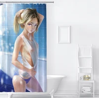 art cute gril knight customization home garden household merchandise bathroom products shower curtains waterproof moisture proof