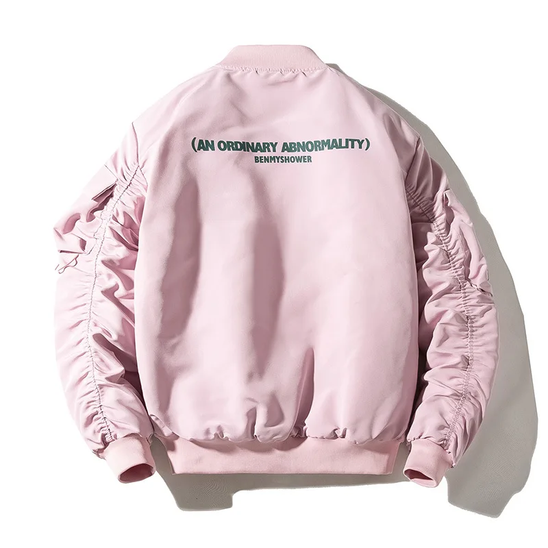 Winter Bomber Jacket Men Air Force Pilot Male Solid Letter Embroidery Baseball Couple Hip Hop Streetwear Autumn | Мужская одежда