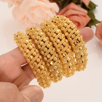 gold plated cuff bangle for women dubai bride wedding ethiopian bracelet africa bangle jewelry gold charm bracelet party gifts