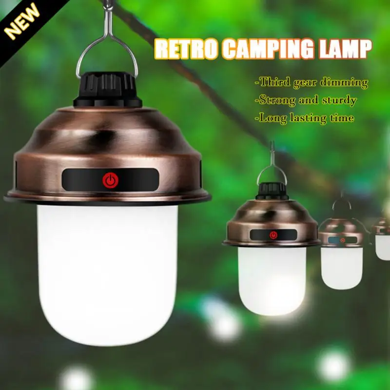 

LED Camping Light Outdoor Portable Lantern Lights Waterproof USB Rechargeable Tent Lamp Night Emergency Bulb Flashlights 3 Mode
