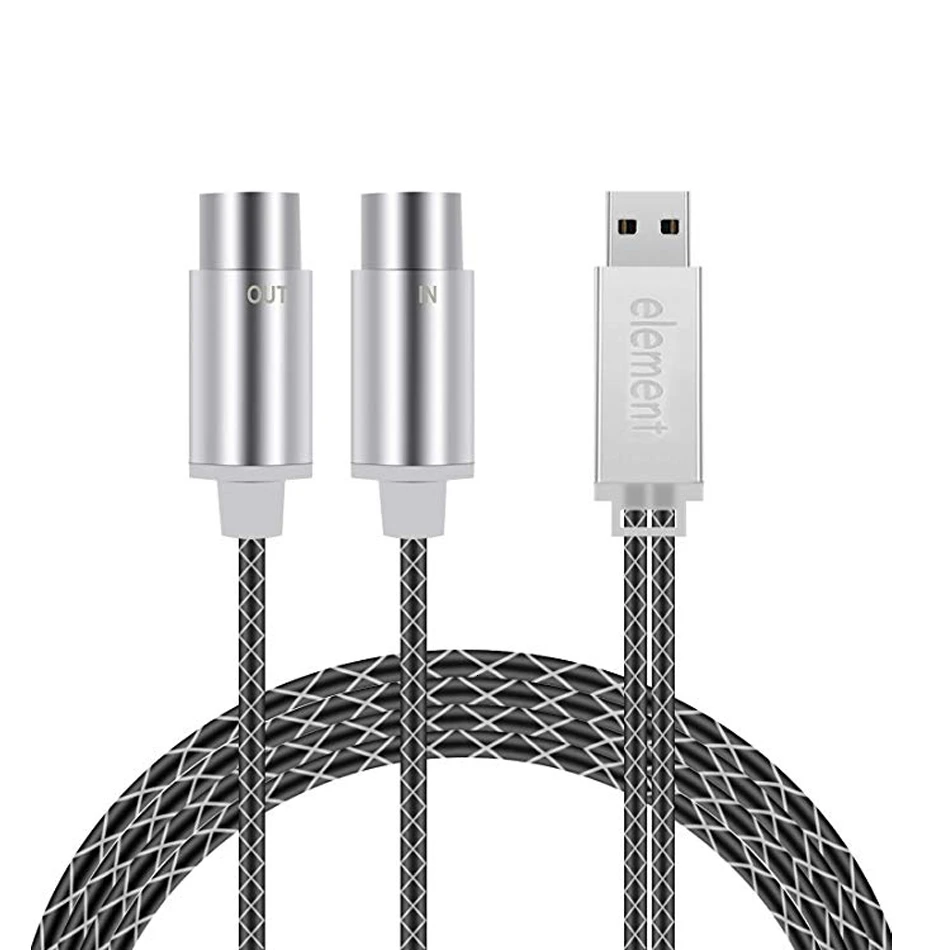 Элемент Электрический пианино барабан MIDI кабель к USB в-OUT конвертер, Интерфейсный Кабель-адаптер для ПК/ноутбука/Mac