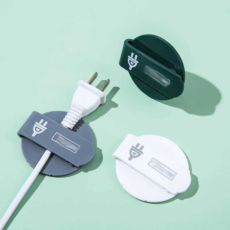 3pcs Creative Storage Holders Racks Power Plug Wall Holder Self Adhesive Hanger Socket Kitchen Appliance Wire Cord Stick Hook | Дом и сад