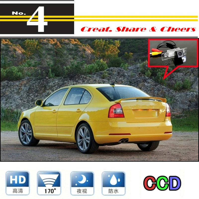 Автомобильная камера для Ford Fiesta MK5 ST / Classic Ikon 2002 ~ 2008 заднего вида высокого