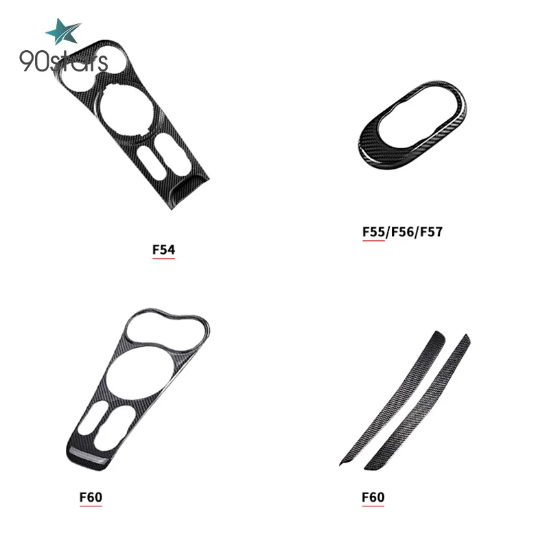 

Car Gear Shift Panel Cover Central Control Decoration Sticker for BMW Mini Real Carbon Fiber F60 A Countryman F56 Cooper