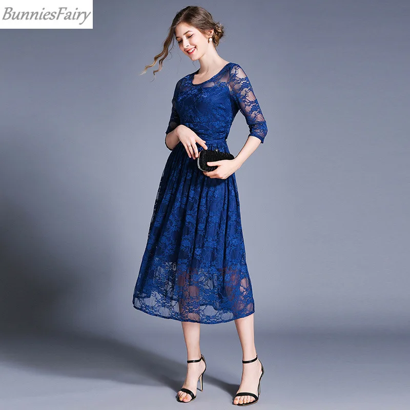 BunniesFairy 2019 осеннее женское элегантное вязанное крючком ажурное кружевное