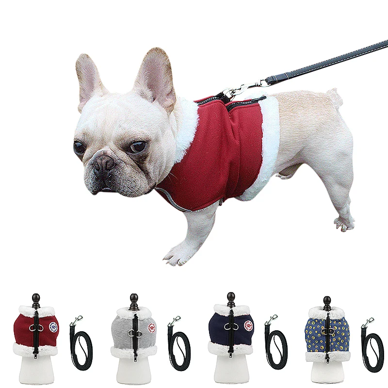 Winter Dog Cat Harness For Chihuahua Small Medium Reflective Keep Warm Nylon Pet Puppy Vest Walking Lead Leash Yorkie Teddy | Дом и сад