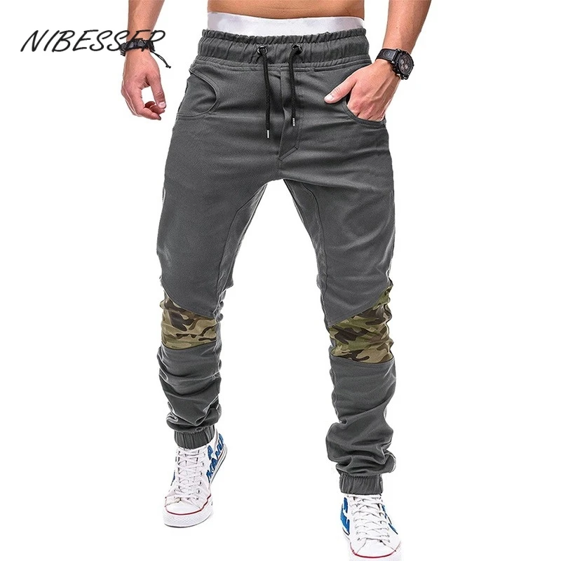 

NIBESSER Sportswear Camo Pants Trendy Men Cargo Military Pants Autumn Casual Skinny Pants Army Long Trousers Joggers Sweatpants