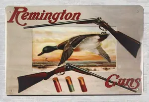 Remington Rifle Guns Hunting Duck tin Metal Sign Outdoor Metal Art Retro Wall Home Bar Pub Vintage Cafe Decor