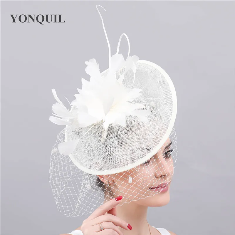 Gorgeous Bride Wedding Mesh Hat Fascinators Women Elegant Chic Headpiece Veilling Headwear For Marry Ladies Flower | Свадьбы и