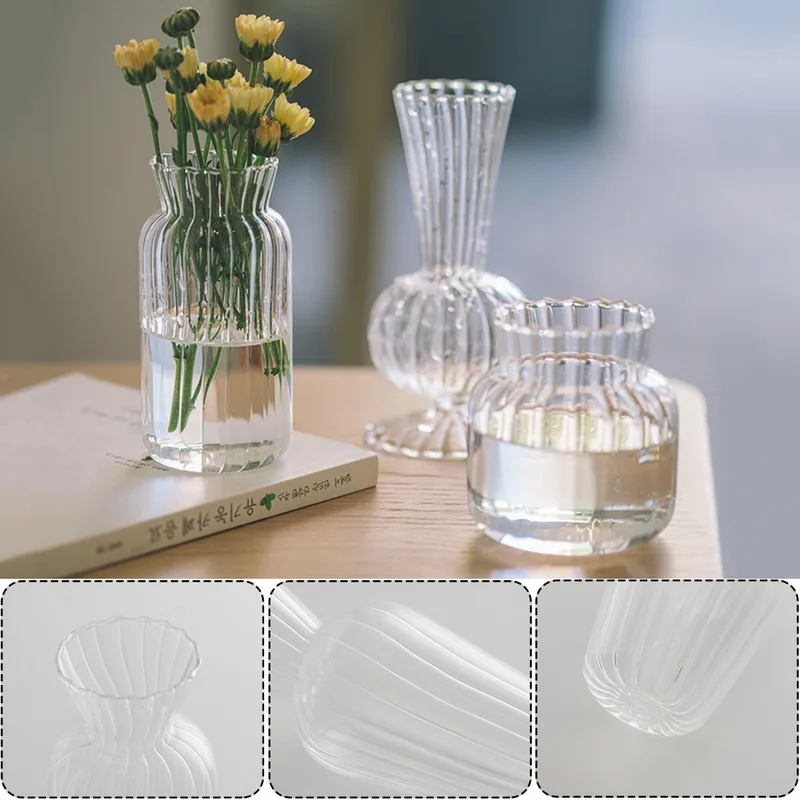 

Minimalist Glass Vase Creative Home Decor Vase Glass Nordic Style Hydroponic Living Room Flower Home Vases Aromatherapy Bottle