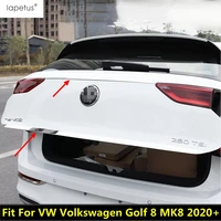 stainless steel exterior kit rear tail trunk door tailgate strip cover trim accessories for vw volkswagen golf 8 mk8 2020 2021