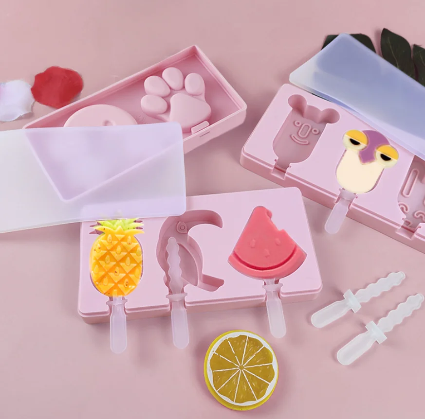 

Ice Cream Maker DIY Silicone Epoxy Resin Popsicle Mold Crafts Souvenir Hornbill Bear Paw Popsicle Ice Cream Shape Accessories