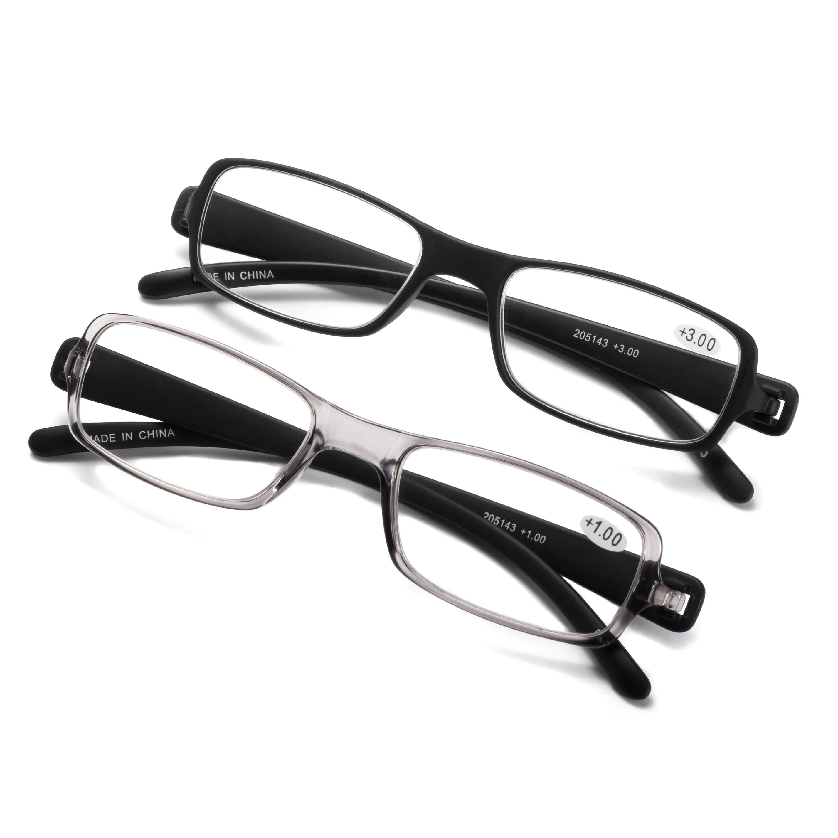 

Kaibote Lightweight Reading Glasses for Men Women Frames Memory Plastic Flexible Presbyopic Eyeglasses +1.0 to +3.5 with Pouch